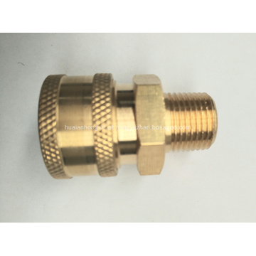 Lavadora de alta pressão 1/4 &quot;macho NPT-M acoplador de latão de engate rápido 5000 PSI